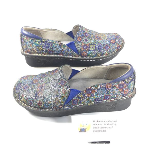 Alegria Debra Aztec Tile Casual Slip On Clog Womens Size 10 40 DEB-843 Multi - Picture 5 of 9